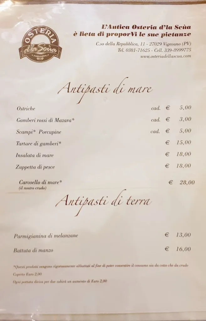 Menu_Antica Osteria d'La Scúa_Vigevano_image_4
