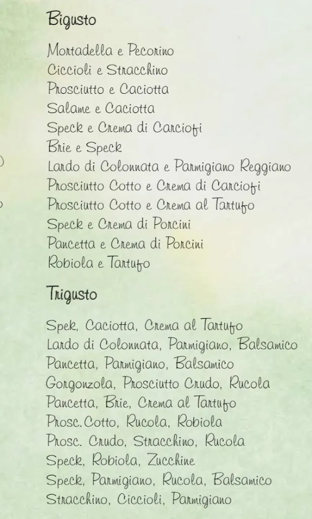 Menu_In Bottega - Crescentine E Focacce_Vignola_image_1