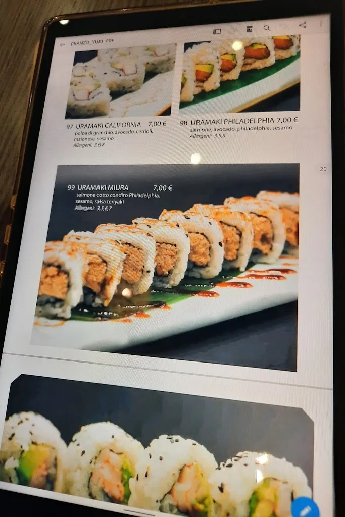 Menu_Yuki Sushi Restaurant_Vignola_image_1