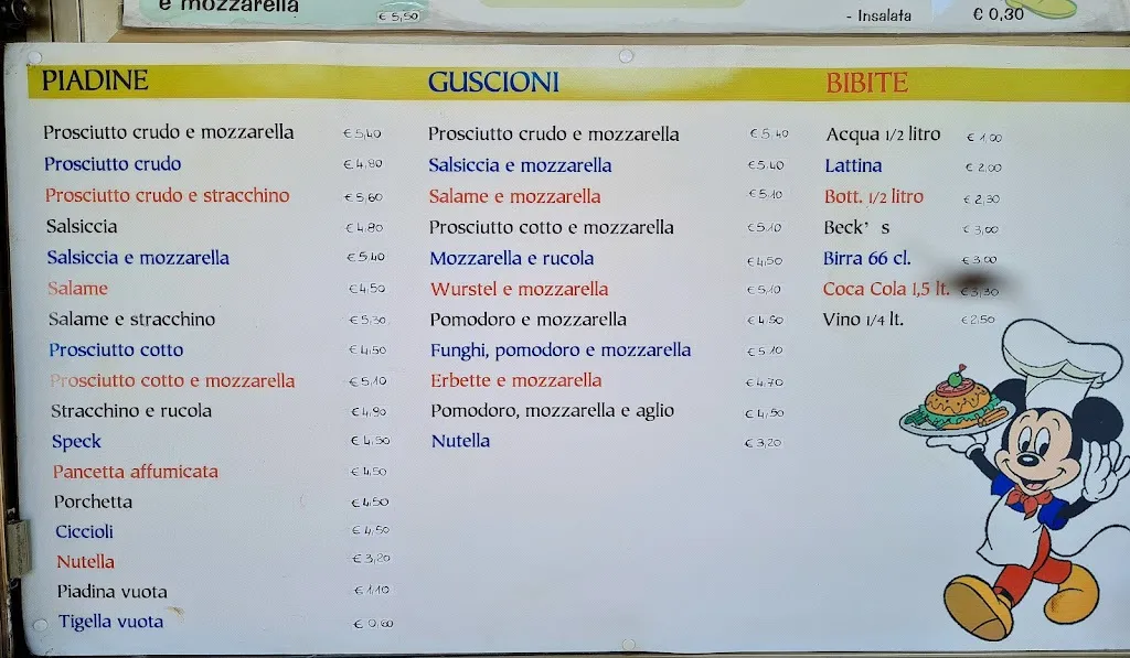 Menu_Piadina Romagnola_Vignola_image_4