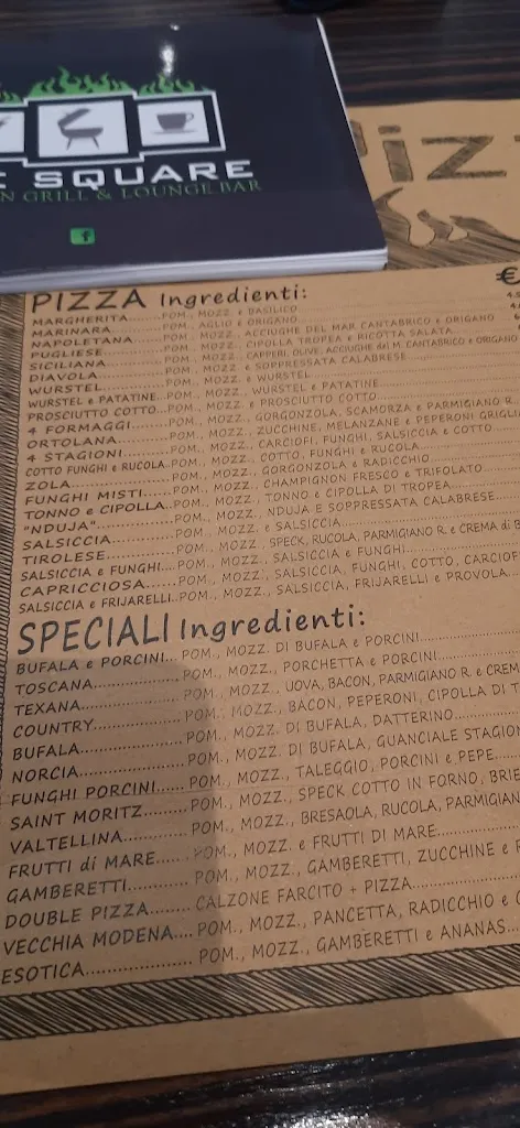 Menü_The Square - American Grill & Lounge Bar_Vignola_Bild_4