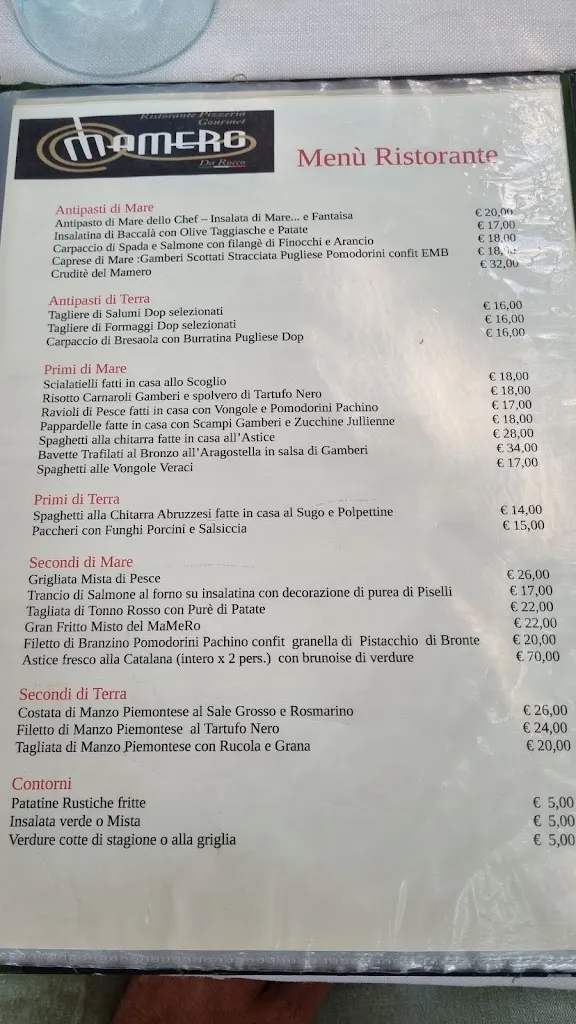 Menu_MaMeRo - Da Rocco_Villassio_image_2