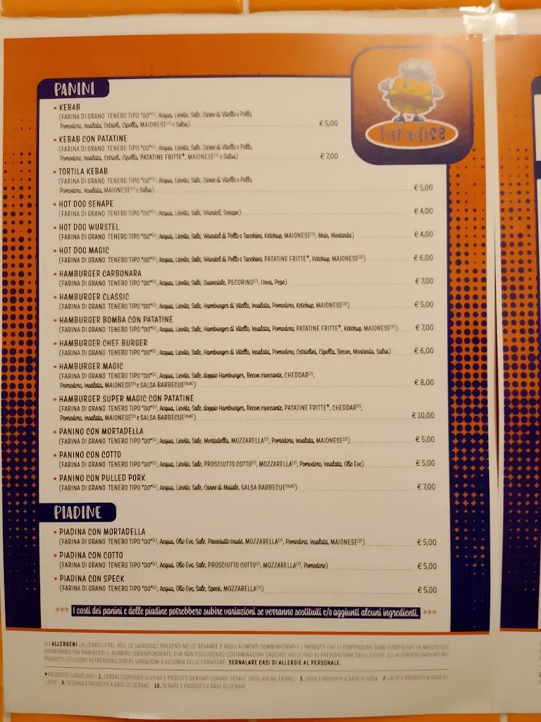 Menu_Paninoteca paradise_Casalnuovo Monterotaro_image_2