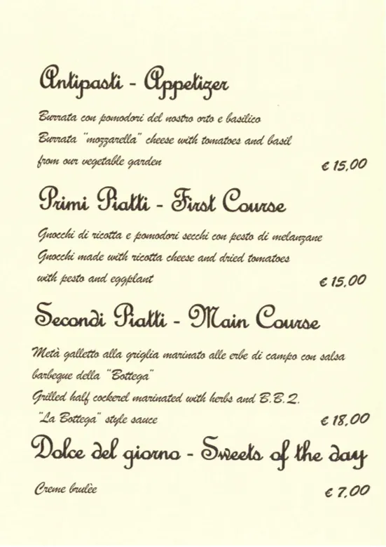 Menu_Ristorante La Bottega di Volpaia Since 1708_Volpara_image_2