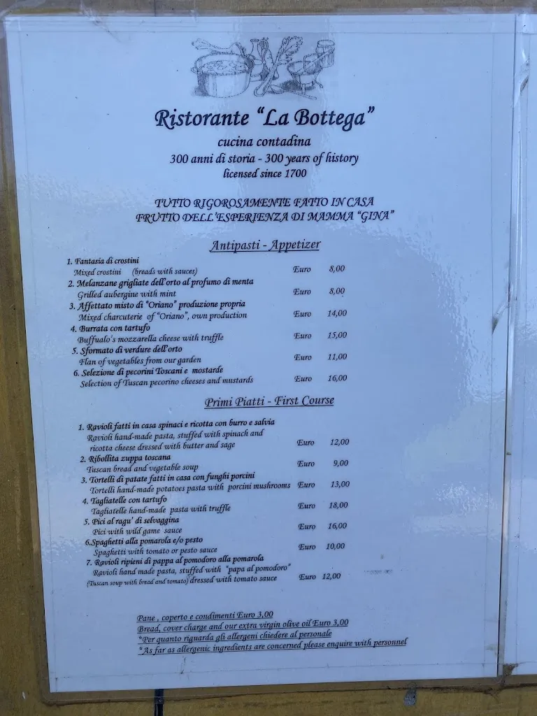 Menu_Ristorante La Bottega di Volpaia Since 1708_Volpara_image_3