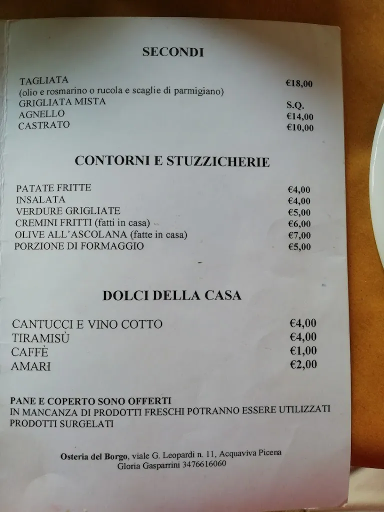Menu_Osteria del Borgo_Acquaviva Picena_image_1