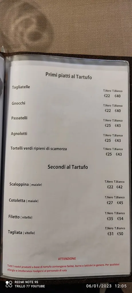 Menu_Ristorante Tartufo Acqualagna_Acqualagna_image_2
