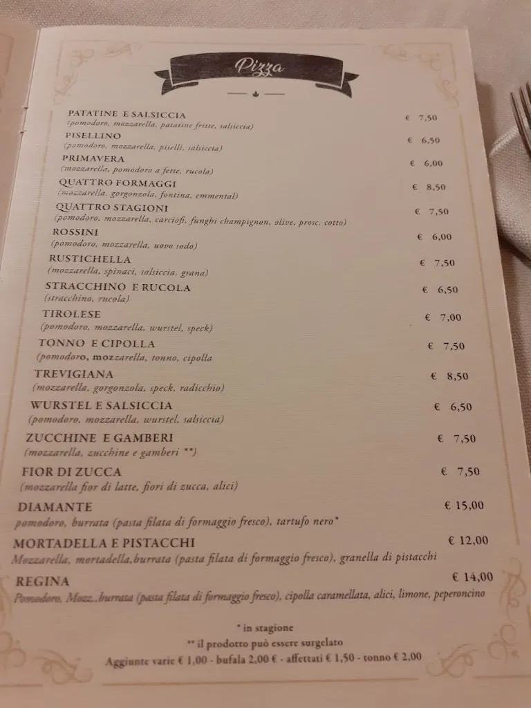 Menu_Ristorante Pizzeria Trattoria 