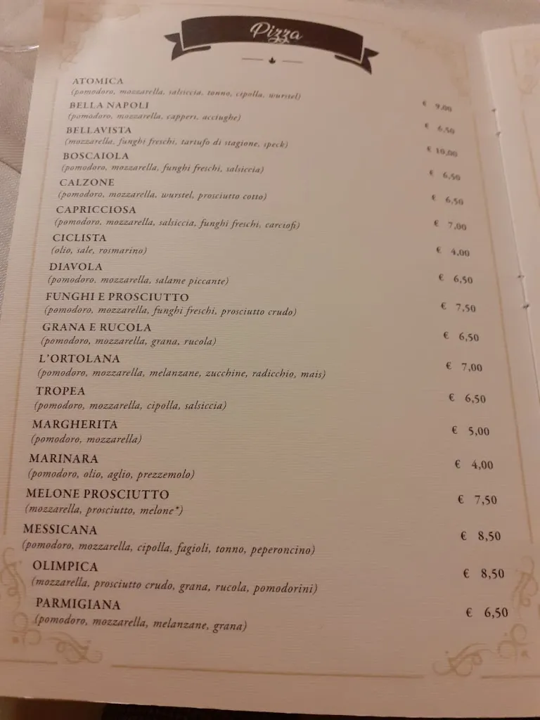 Menu_Ristorante Pizzeria Trattoria 