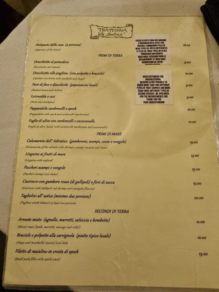 Menu_La Cantina_Carovigno_image_1