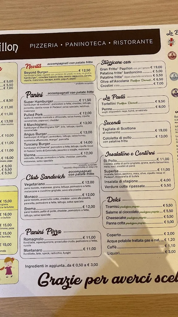 Menu_Pizzeria Ristorante Le Papillon Di Isabella Cataldi_Altidona_image_2