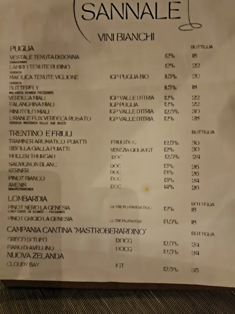 Menu_Sannale - Ristorante Pizzeria_Carovigno_immagine_1