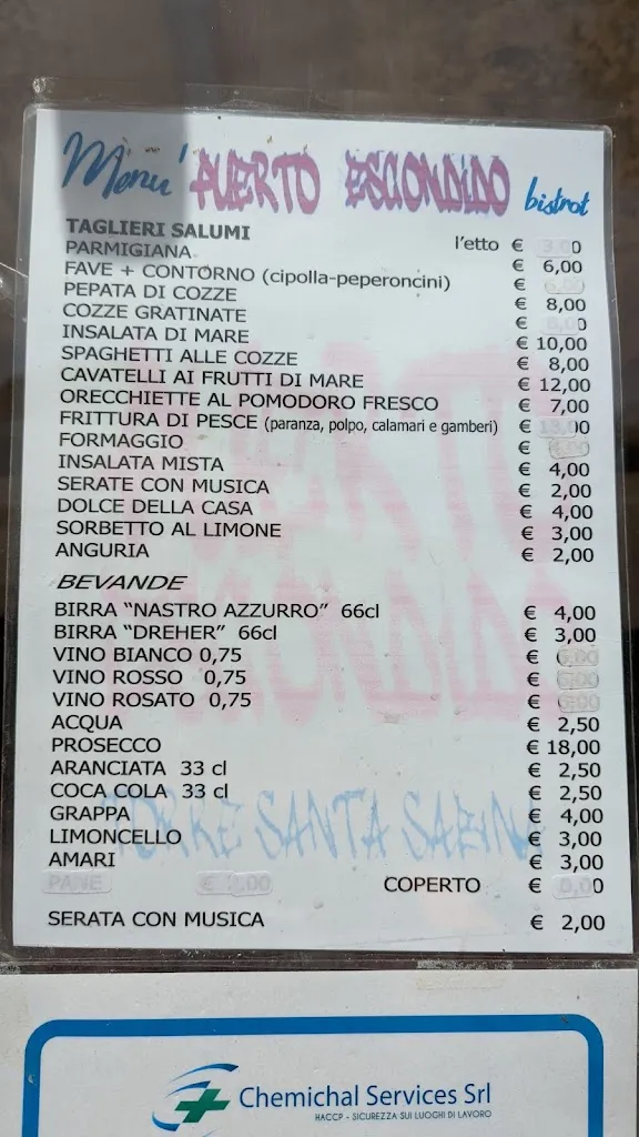 Menu_Puerto Escondido Ristorante - Chiringuito_Carovigno_image_4