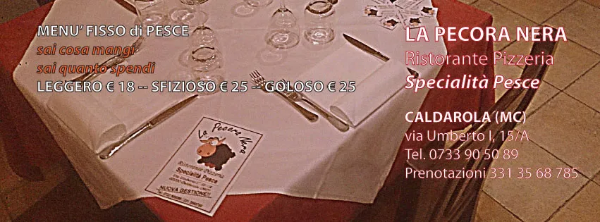 LA PECORA NERA ristorante pizzeria restaurant in Caldarola