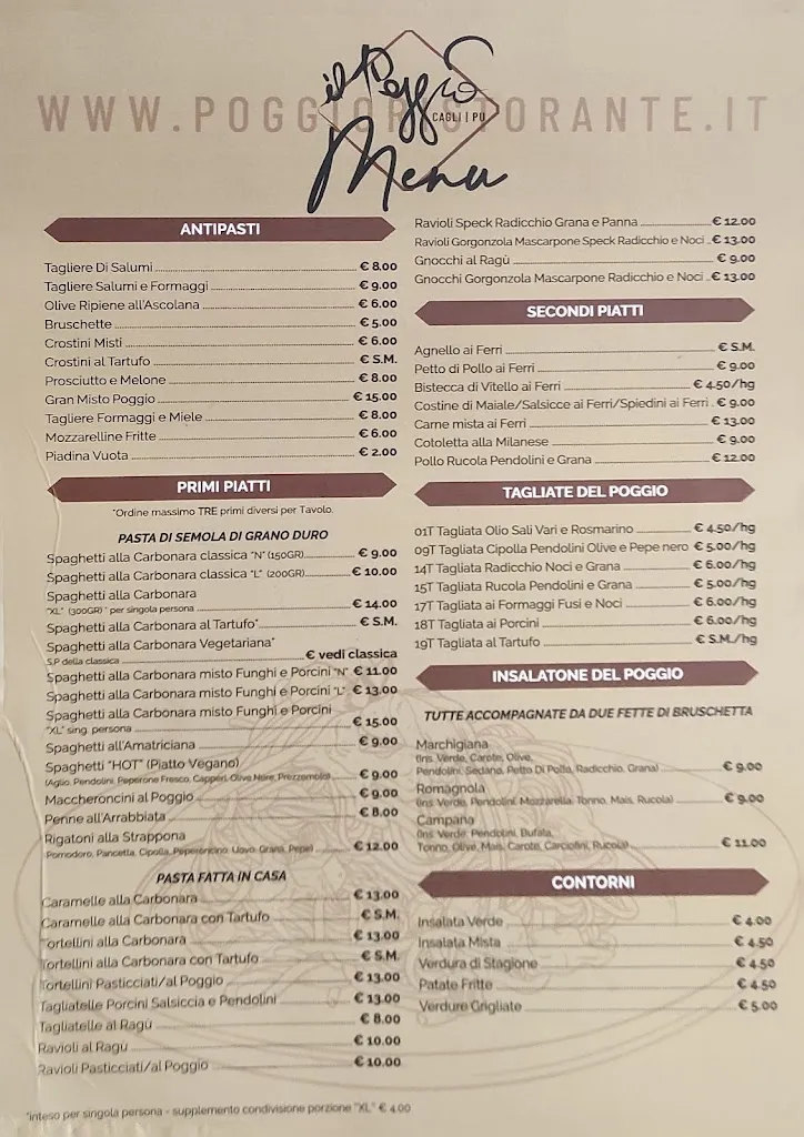 Menu_Ristorante Pizzeria Il Poggio_Cagli_image_3