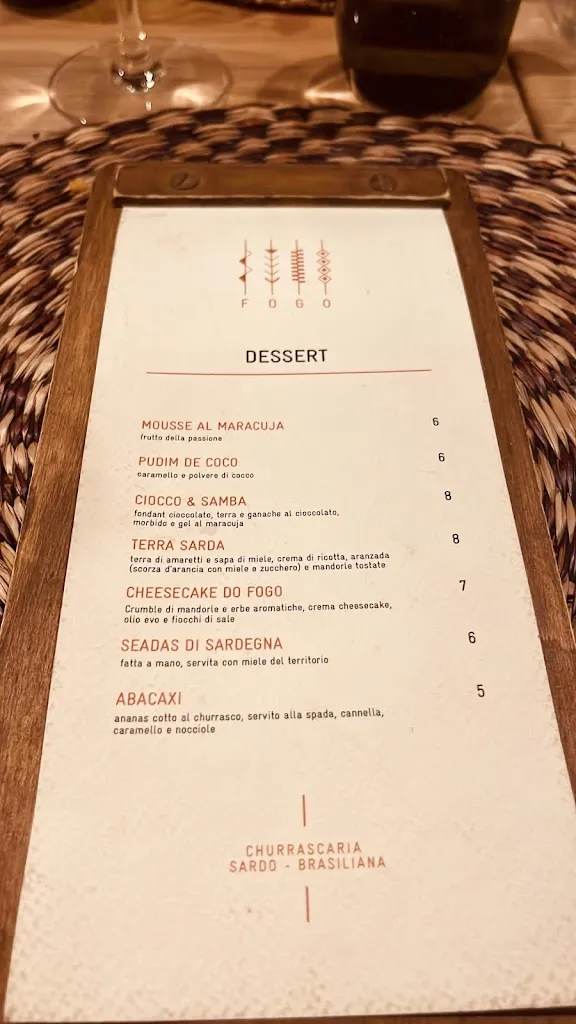 Menu_Fogo Churrascaria - Cagliari_Cagli_immagine_1