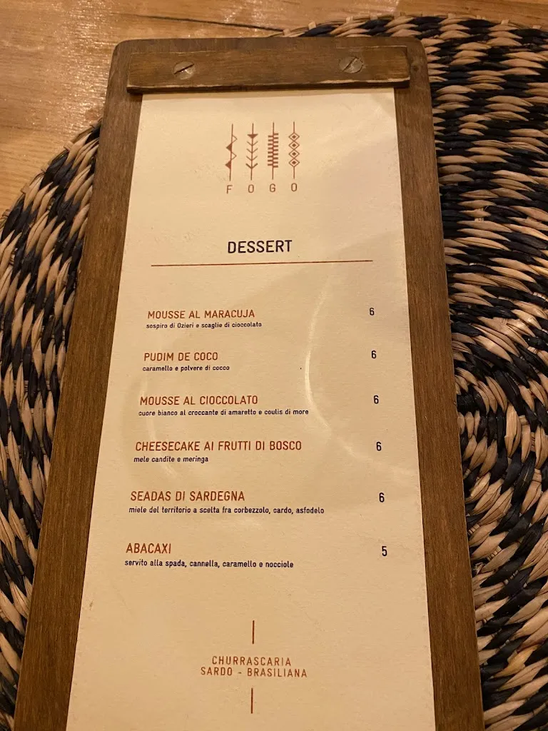Menu_Fogo Churrascaria - Cagliari_Cagli_immagine_4