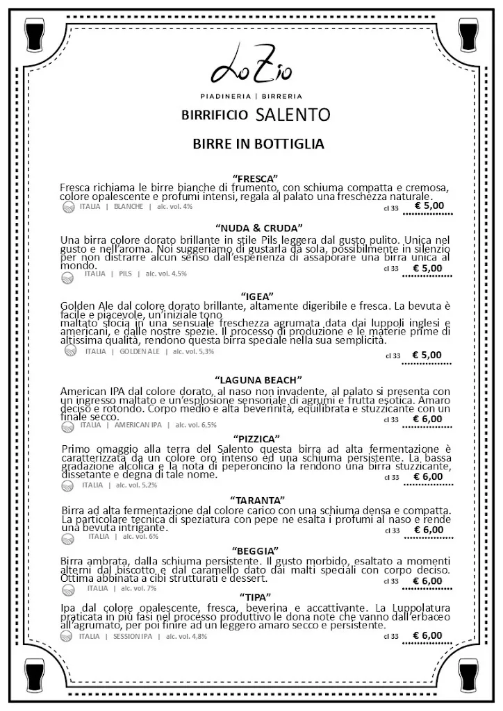 Menu_Lo Zio - Piadineria | Birreria_Carovigno_image_2