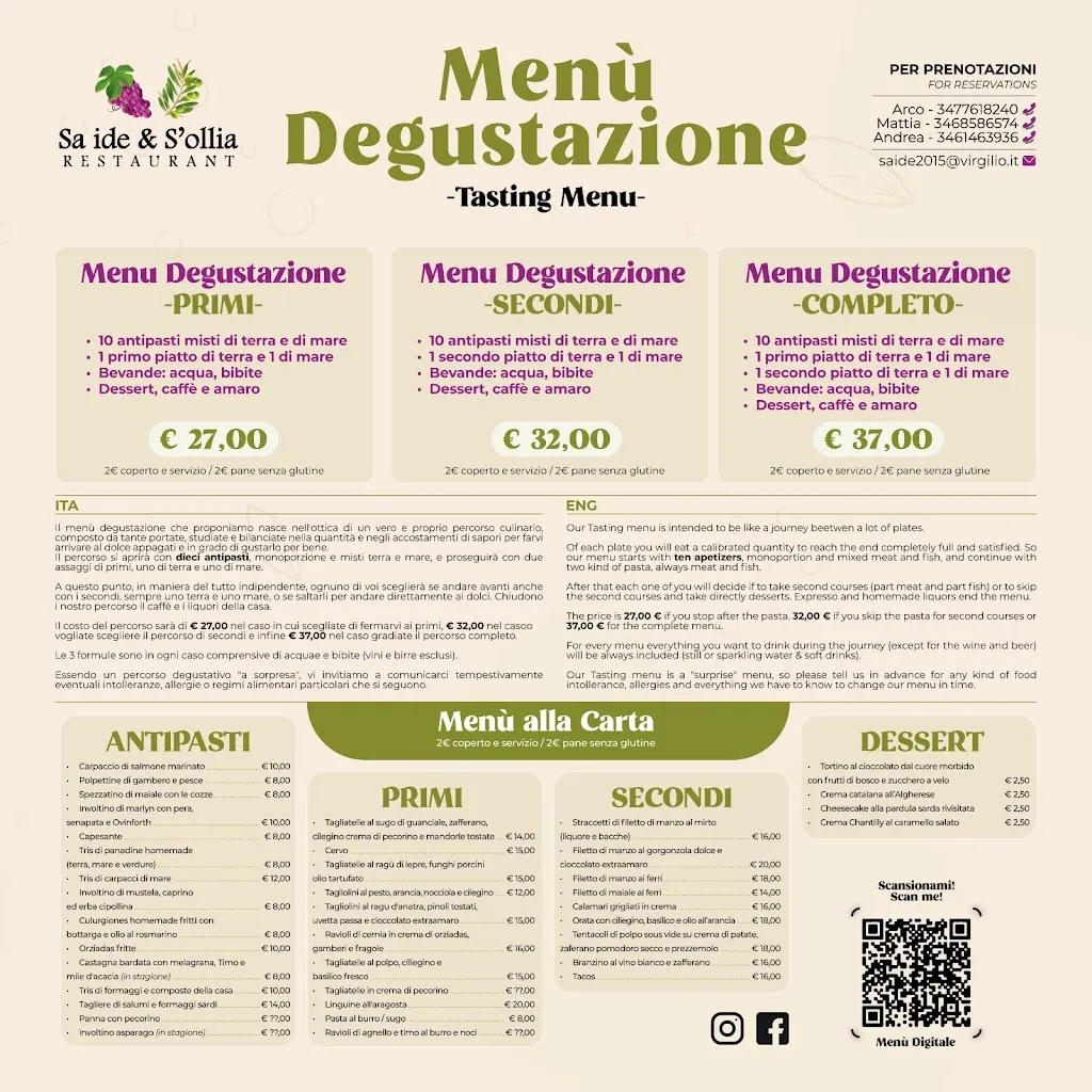 Menu_Ristorante Sa Ide e S'Ollia Cagliari_Cagli_immagine_2