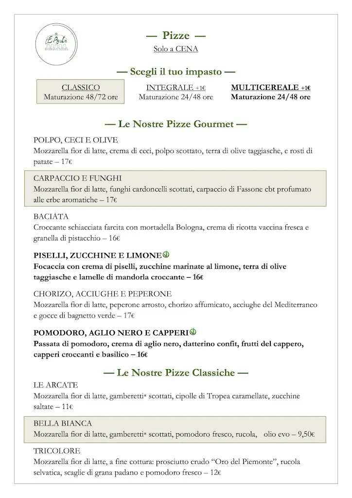 Menu_Le Arcate Ristorante Pizzeria_Campiglione_immagine_3