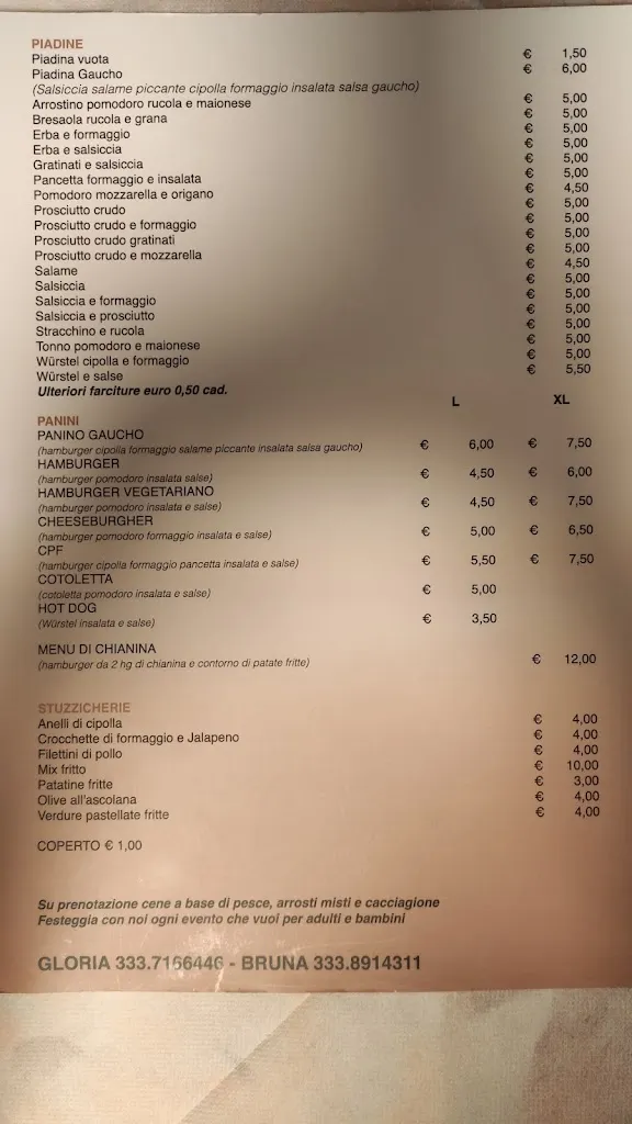 Menu_Gaucho Il Rifugio Del Gusto_Calcinelli_image_1