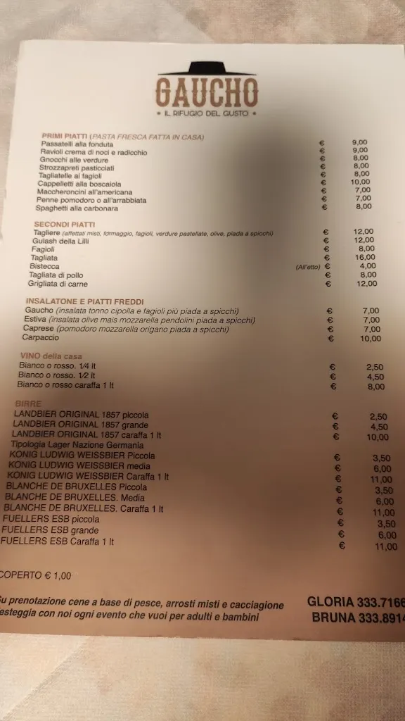 Menu_Gaucho Il Rifugio Del Gusto_Calcinelli_image_2