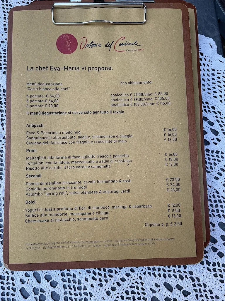 Menu_Osteria del Cardinale_Calcinelli_image_1