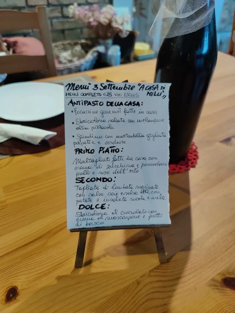 Menu_A Casa di Milu' Home Restaurant_Capodarco_image_1