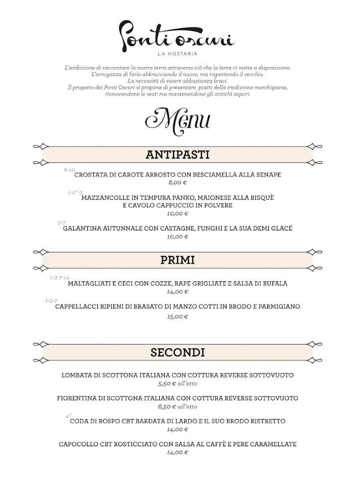 Menu_Ponti Oscuri la Hostaria_Cascinare_image_1