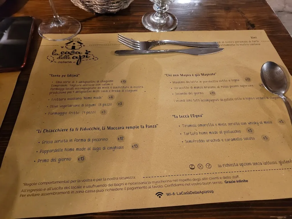 Menu_Osteria La casa delle Api_Castel di Lama_immagine_4