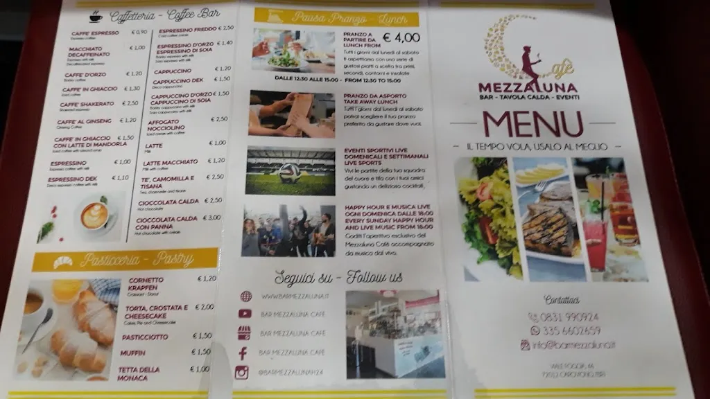 Menu_Mezzaluna Cafè - Bar - Tabacchi - Pasticceria - Pausa Pranzo e Tavola Calda a Carovigno_Carovigno_image_1