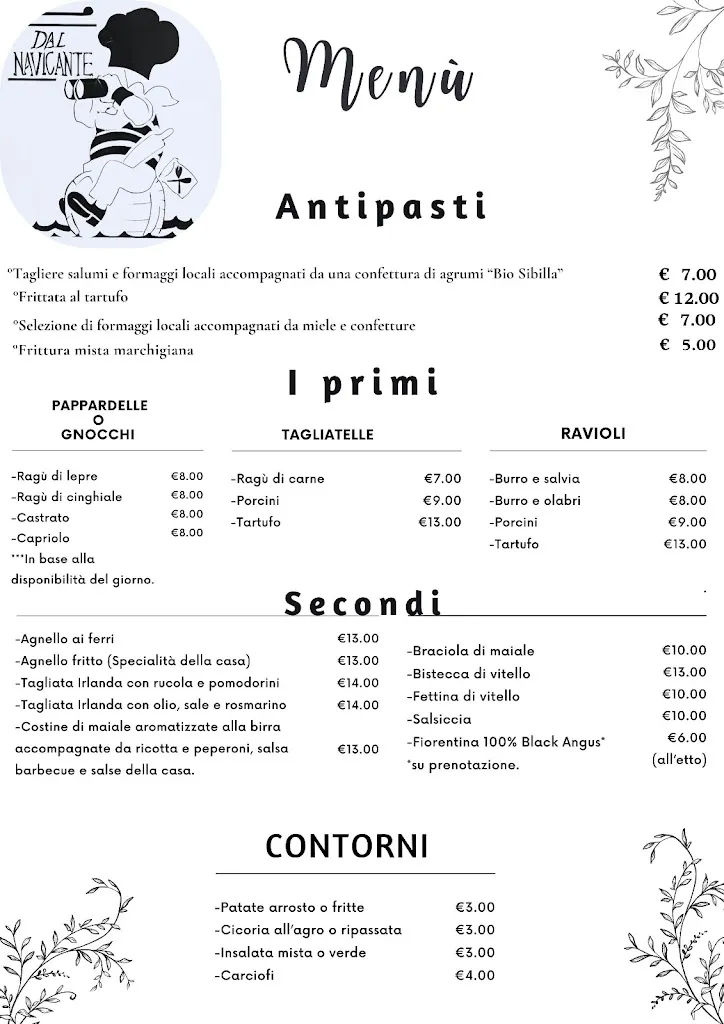 Menu_DAL NAVIGANTE Albergo - Bar - Ristorante_Castelsantangelo sul Nera_image_2
