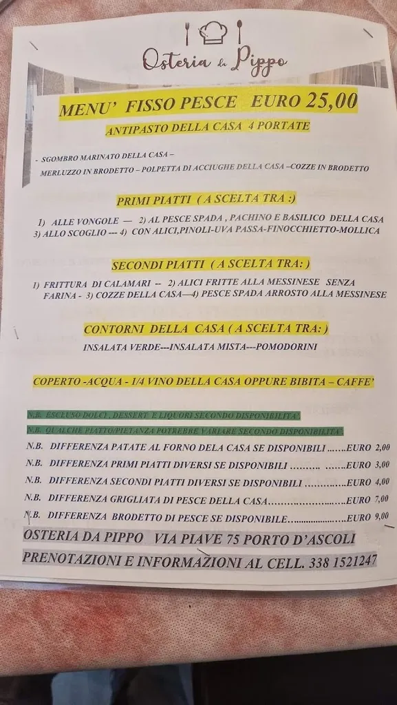 Menu_Osteria Da Pippo_Castelfidardo_immagine_1