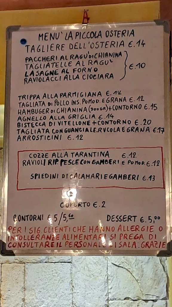 Menu_La Piccola Osteria_Castelfidardo_image_2