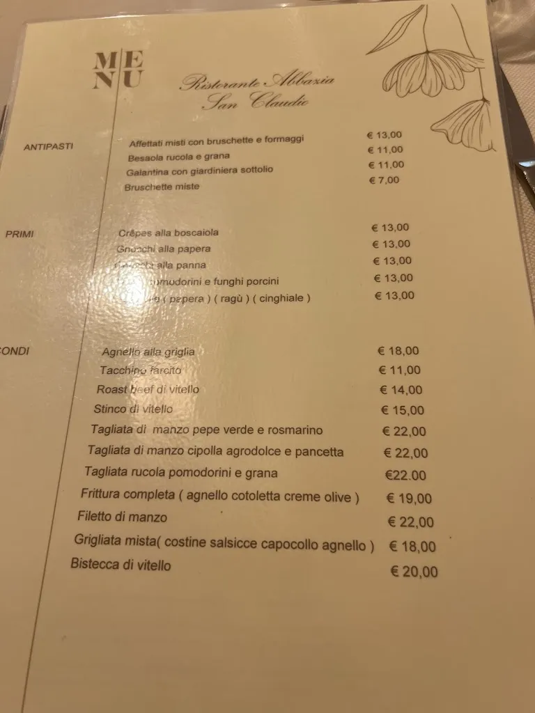 Menu_Ristorante Abbazia San Claudio_Corridonia_image_2