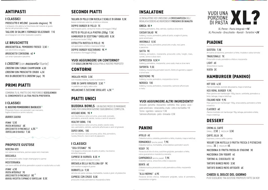 Menu_H2O Food & Drink - Ristorante Pizzeria Bar_Fabriano_image_2