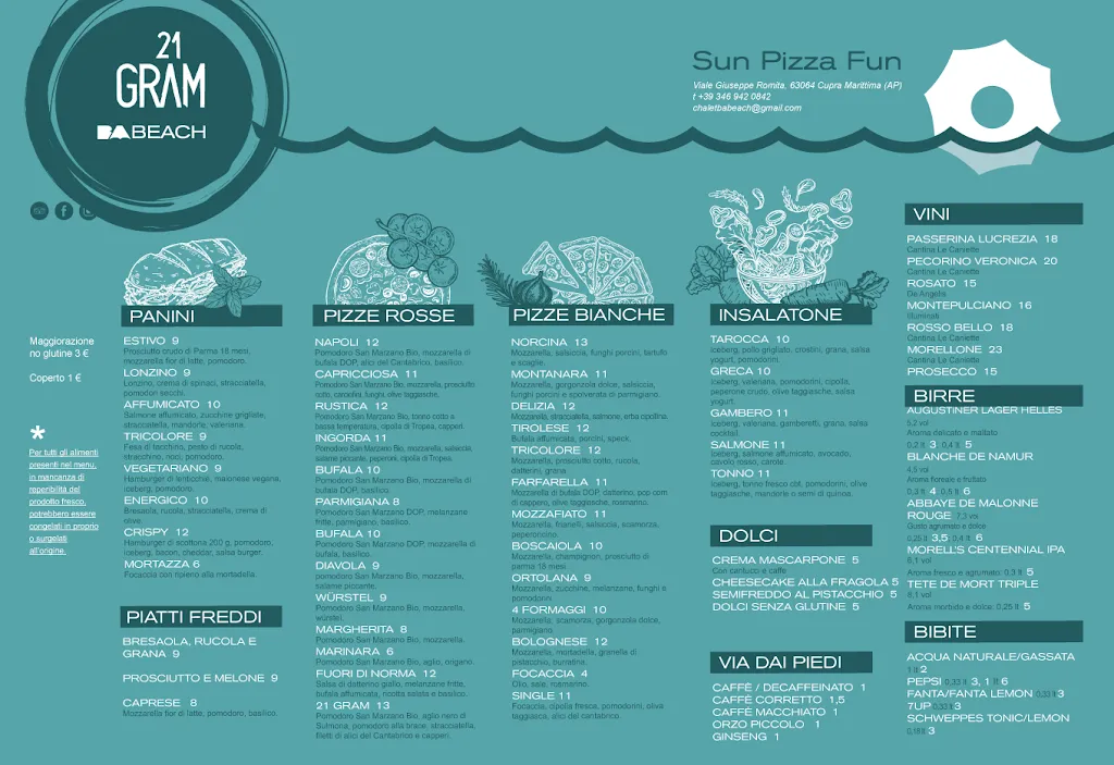 Menu_Chalet Ba Beach_Cupra Marittima_image_1