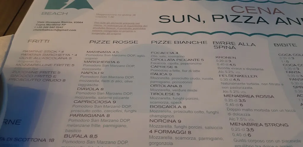 Menu_Chalet Ba Beach_Cupra Marittima_image_3