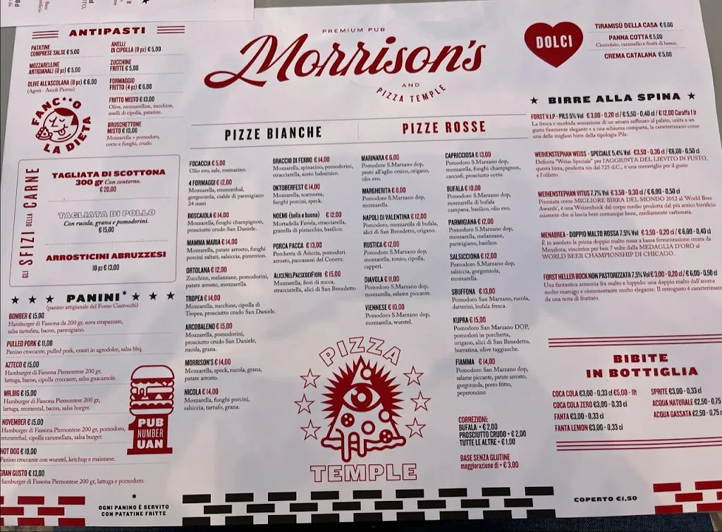Menu_Morrison's Premium Pub_Cupra Marittima_image_2
