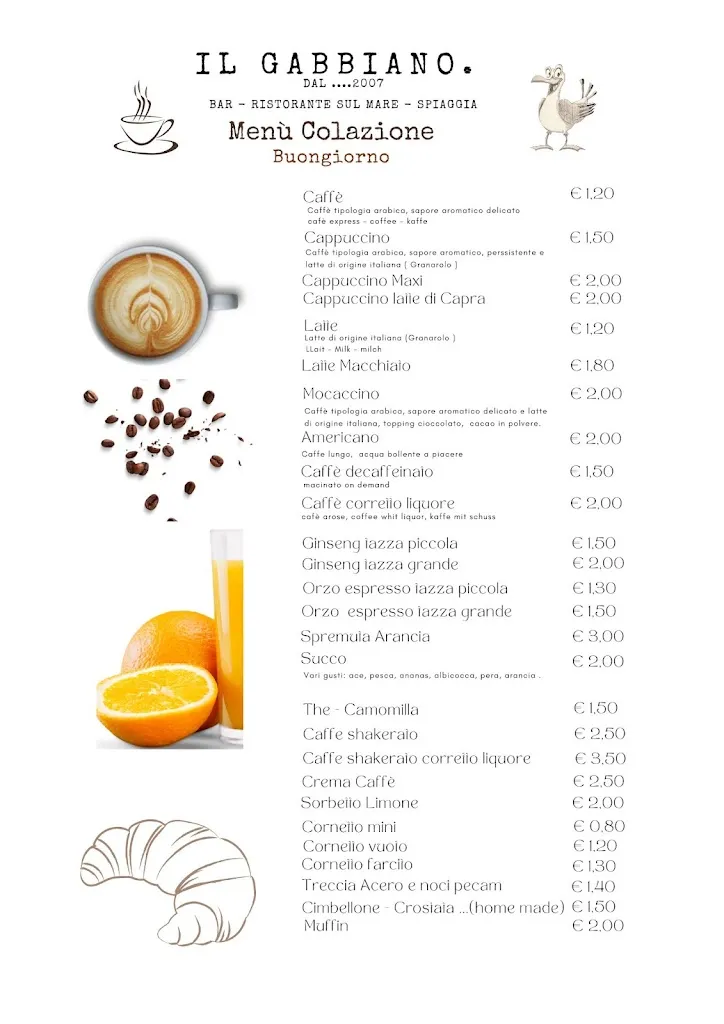 Menu_Il Gabbiano - Ristorante - Stabilimento Balneare _Cupra Marittima_immagine_3