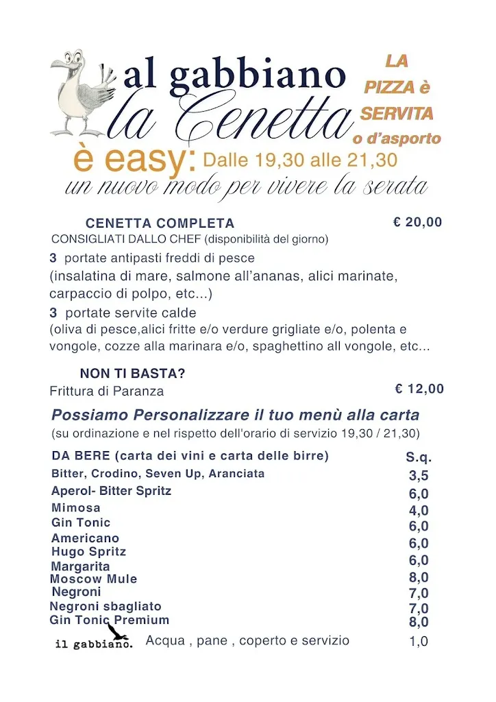 Menu_Il Gabbiano - Ristorante - Stabilimento Balneare _Cupra Marittima_immagine_4