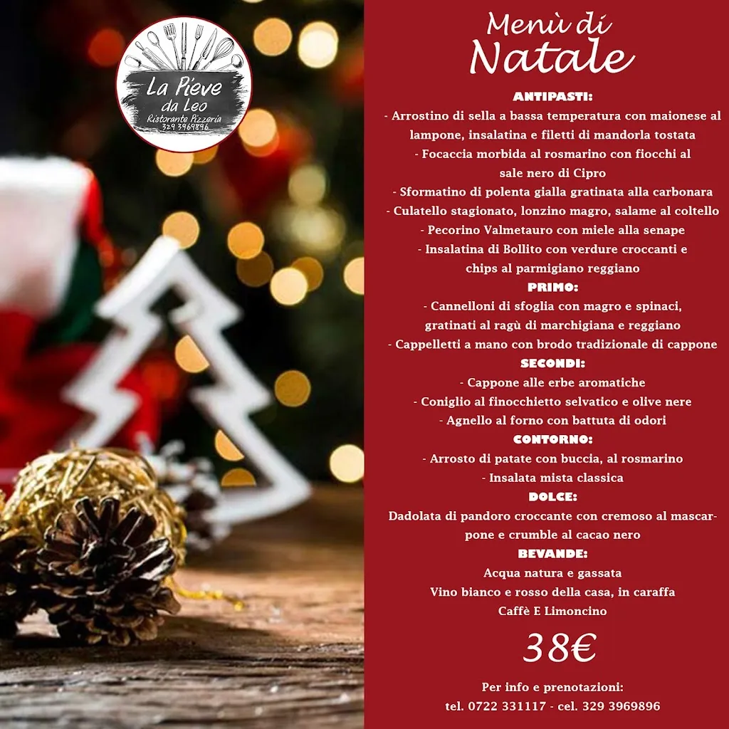 Menu_Ristorante Pizzeria La Pieve da Leo_Fermignano_immagine_1