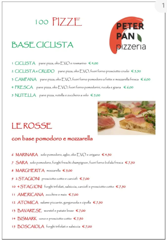 Menu_Pizzeria PETER PAN_Fermignano_image_4