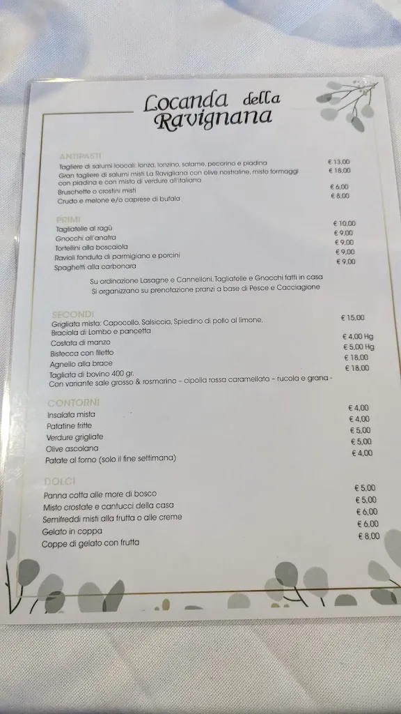 Menu_Locanda della Ravignana_Fratte Rosa_image_1