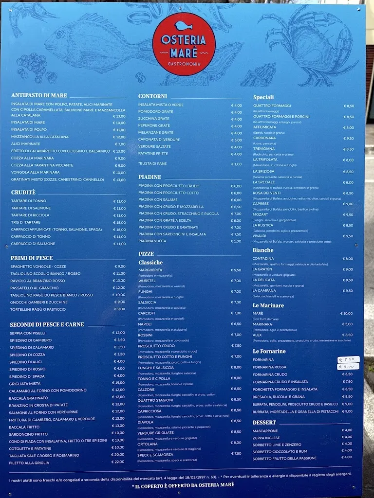 Menu_La Nuova Dolce Vita si trasforma in Osteria Maré_Gabicce Mare_image_1