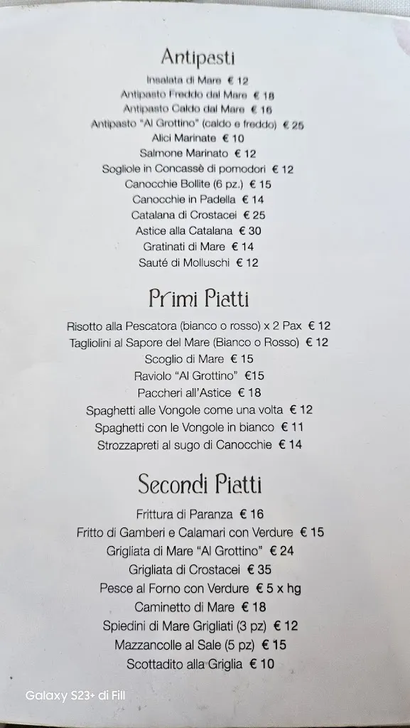 Menu_Al Grottino - Ristorante_Gabicce Mare_image_3