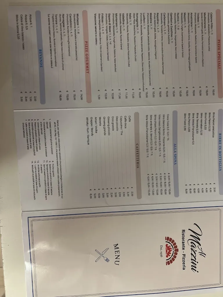 Menu_Ristorante Pizzeria Al Mazzini_Gabicce Mare_immagine_1