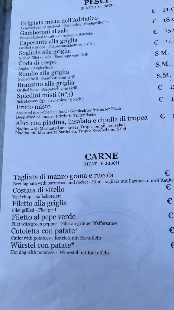 Menu_Bar Ristorante La Bussola_Gabicce Mare_image_1