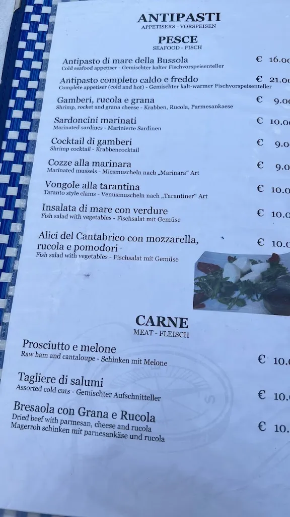 Menu_Bar Ristorante La Bussola_Gabicce Mare_image_2