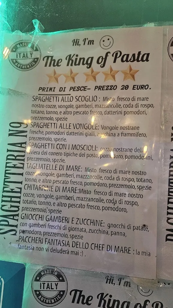 Menu_Spaghetteria N°9_Le Grazie di Ancona_image_1